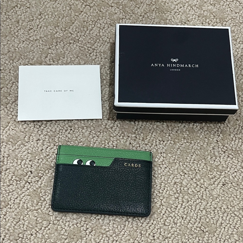 NEW Anya Hindmarch Peeping Eyes Card Holder